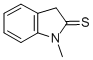 1-METHYL-1,3-DIHYDRO-INDOLE-2-THIONE结构式