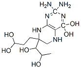 2-amino-4-hydroxy-7-(dihydroxypropyl)-5,6,7,8-tetrahydrobiopterin结构式