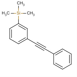 Structure of Silane, trimethyl[3-(phenylethynyl)phenyl]-