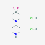 Structure of 4-(4,4-DIFLUOROPIPERIDINO)PIPERIDINE DIHYDROCHLORIDE