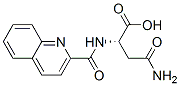 N-(2-喹啉基羰基)-L-天冬氨酰胺结构式