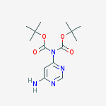 Structure of di-tert-butyl (6-aminopyrimidin-4-yl)carbamate