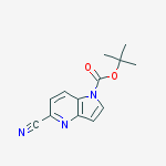 Structure of tert-butyl 5-cyano-1H-pyrrolo[3,2-b]pyridine-1-carboxylate