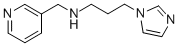 Structure of 3-(1H-imidazol-1-yl)-N-(3-pyridinylmethyl)-1-propanamine