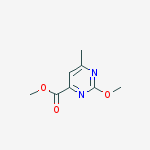 Structure of methyl 2-methoxy-6-methylpyrimidine-4-carboxylate