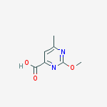 Structure of 4-PYRIMIDINECARBOXYLIC ACID 2-METHOXY-6-METHYL-