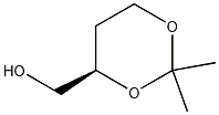 (R)-2,2-二甲基-1,3-二噁烷-4-甲醇结构式