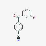 4-[(3-Fluorophenyl)carbonyl]benzonitrile结构式