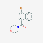 Structure of 4-[(4-Bromonaphthalen-1-yl)carbonyl]morpholine