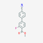 Structure of methyl 4-(4-cyanophenyl)-2-fluorobenzoate