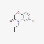Structure of 6-Bromo-4-propyl-2H-1,4-benzoxazin-3-one