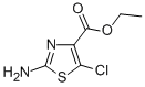Structure of 4-THIAZOLECARBOXYLIC ACID 2-AMINO-5-CHLORO-,ETHYL ESTER