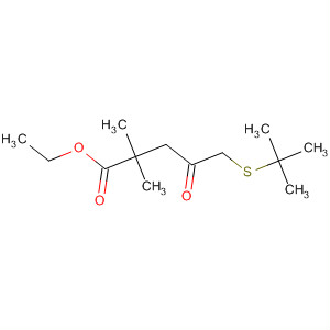 Structure of ETHYL 5-TERT-BUTYLTHIO-2,2-DIMETHYL-4-OXOPENTANOATE