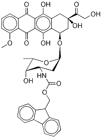 N-(9-Fluorenylmethoxycarbonyl) Doxorubicin结构式