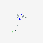 Structure of 1-(3-chloropropyl)-2-methyl-1H-imidazole(SALTDATA: HCl)