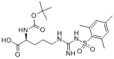 Structure of BOC-ARG(MTS)-OH