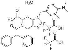 Structure of S-(+)-1-[(4-(Dimethylamino)-3-methylphenyl)methyl]-5-(diphenylacetyl)-4,5,6,7-tetrahydro-1H-imidazo[4,5-c]pyridine-6-carboxylic  acid  hydrate  di(trifluoroacetate)  salt