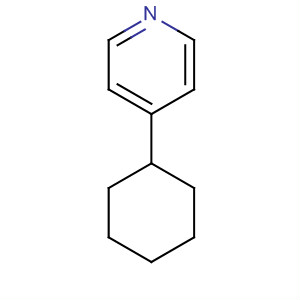 Structure of Pyridine, 4-cyclohexyl-