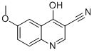 Structure of 4-Hydroxy-6-methoxyquinoline-3-carbonitrile