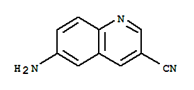 3-QUINOLINECARBONITRILE,6-AMINO-结构式