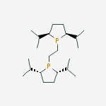 Structure of 1,2-Bis((2R,5R)-2,5-di-i-propylphospholano)ethane, min. 97%