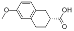 (R)-6-METHOXY-1,2,3,4-TETRAHYDRO-NAPHTHALENE-2-CARBOXYLIC ACID结构式
