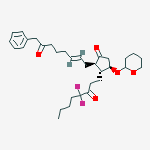 Prost-5-en-1-oic acid, 16,16-difluoro-9,15-dioxo-11-[(tetrahydro-2H-pyran-2-yl)oxy]-, phenylmethyl ester, (5Z,11)-结构式