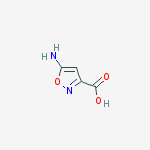 5-amino-1,2-oxazole-3-carboxylic Acid结构式