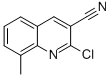 Structure of 2-CHLORO-8-METHYLQUINOLINE-3-CARBONITRILE