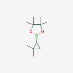 Structure of 2-(2,2-dimethylcyclopropyl)-4,4,5,5-tetramethyl-1,3,2-dioxaborolane