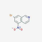Structure of 7-bromo-5-nitroisoquinoline