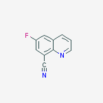 6-fluoroquinoline-8-carbonitrile结构式