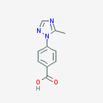 Structure of 4-(5-methyl-1,2,4-triazol-1-yl)benzoic Acid