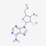 (2r,3r,4r,5r)-5-(6-aminopurin-9-yl)-2-(hydroxymethyl)-4-sulfanyloxolan-3-ol结构式