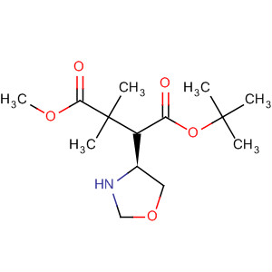 Structure of 4-Oxazolidinepropanoic acid,3-[(1,1-dimethylethoxy)carbonyl]-2,2-dimethyl-, methyl ester, (4S)-