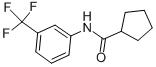 Structure of N-[3-(Trifluoromethyl)phenyl]cyclopentanecarboxamide