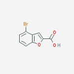 Structure of 4-bromo-1-benzofuran-2-carboxylic Acid