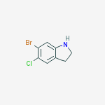 Structure of 6-Bromo-5-chloro-2,3-dihydro-1H-indole