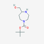 Structure of hexahydro-5-(hydroxymethyl)-1H-1,4-Diazepine-1-carboxylic acid 1,1-dimethylethyl ester