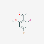 Structure of 1-(4-Bromo-2-fluoro-6-hydroxyphenyl)ethanone