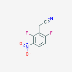 2,6-Difluoro-3-nitrobenzyl cyanide结构式