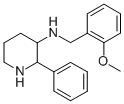 Structure of 3-[(2-METHOXYBENZYL)AMINO]-2-PHENYL-PIPERIDINE