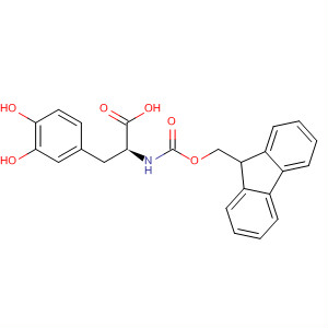 Structure of L-Tyrosine, N-[(9H-fluoren-9-ylmethoxy)carbonyl]-3-hydroxy-