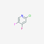 2-chloro-4-fluoro-5-iodopyridine结构式