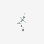 Chemical structure of 3-(HYDROXYMETHYL)BICYCLO[1.1.1]PENTANE-1-CARBONITRILE