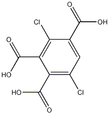 Structure of 2,5-dicholoro-1,3,4-trimellitic acid