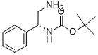Structure of Carbamic acid, (2-amino-1-phenylethyl)-, 1,1-dimethylethyl ester, (R)-