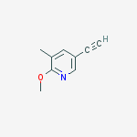 Structure of 5-ethynyl-2-methoxy-3-methylpyridine