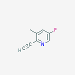 Structure of 2-ethynyl-5-fluoro-3-Methylpyridine