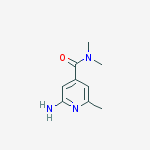 Structure of 2-amino-N,N,6-trimethylisonicotinamide